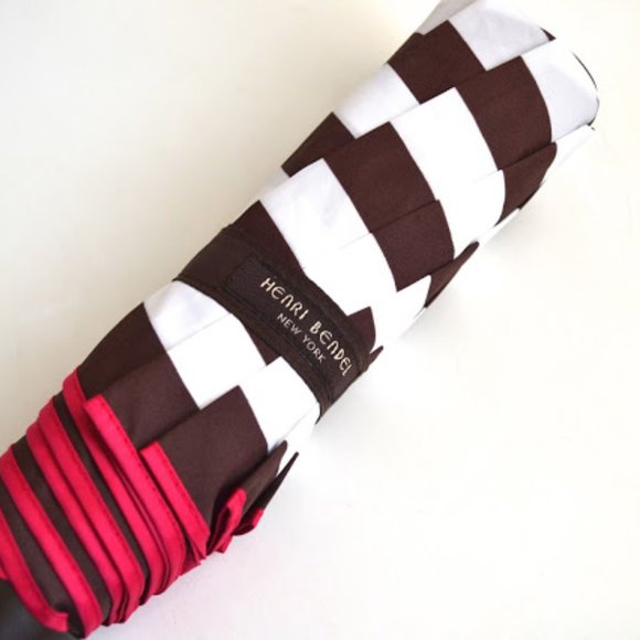 SALE Henri Bendel Striped Packable Umbrella NEW! - Picture 2 of 7